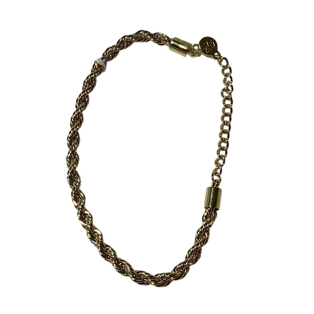 Alex and Ani Gold Tone Everyday French Rope Chain Bracelet Minimalist F15-33
